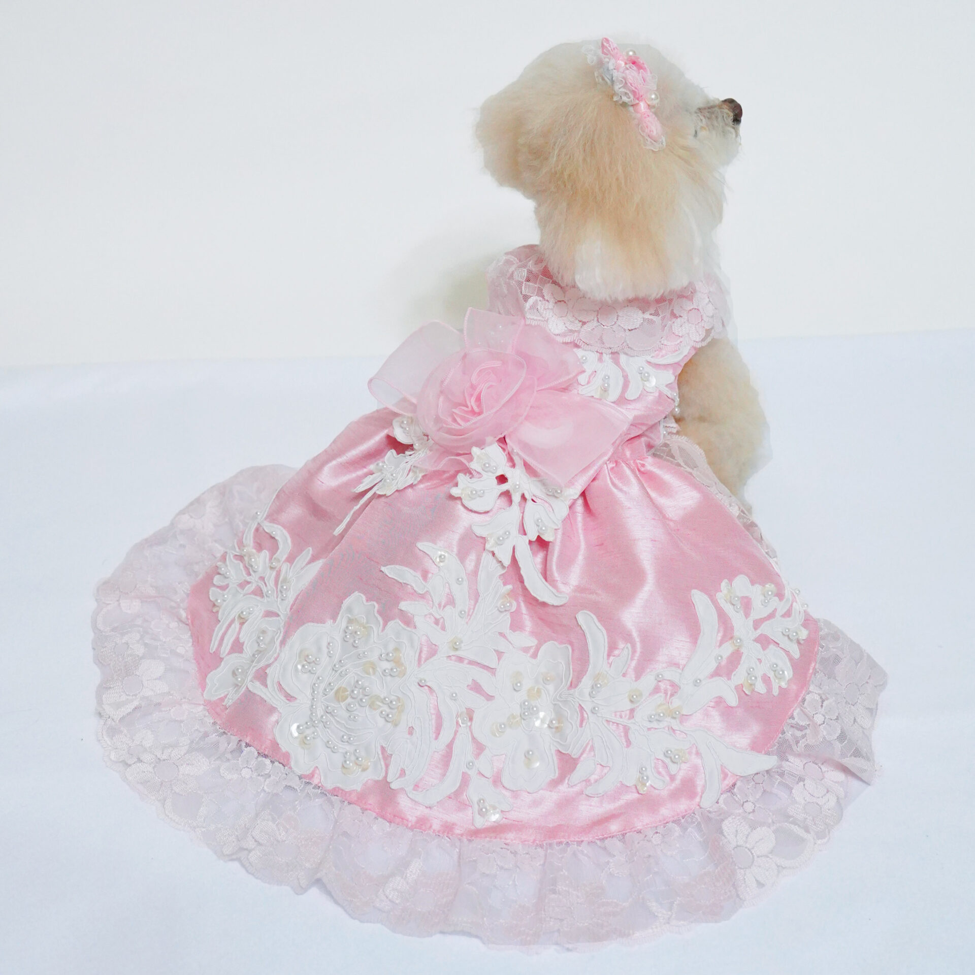 犬猫服ドレス 1点限り ピンクドレス Sサイズ dr-73 | 犬服・猫ペット服